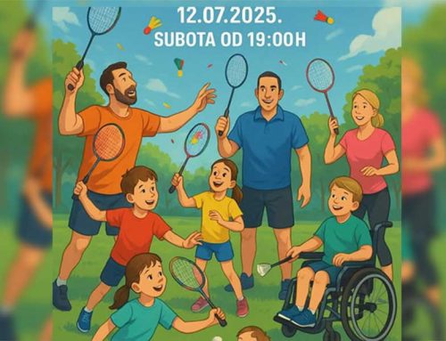 Air badminton u gradskom parku u Doboju